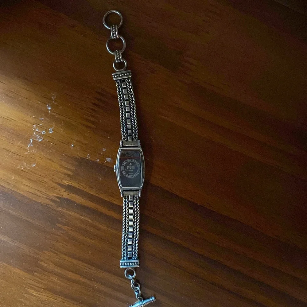 Saddle River Turquoise Watch with Silver Accents - Picture 4 of 5